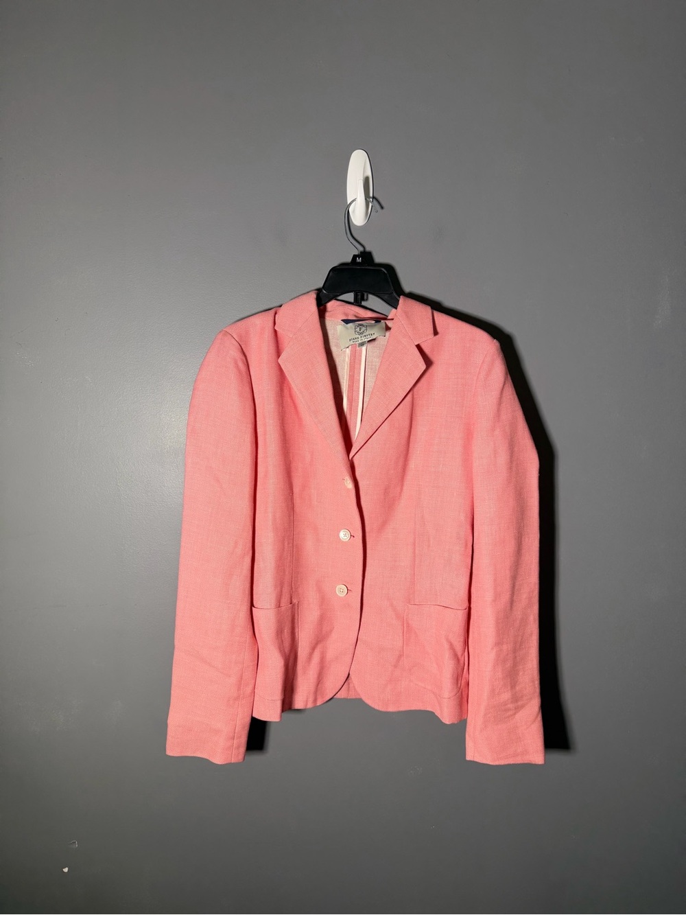 Diane Firsten Linen Blend 3 Button Blazer Size IT 42/US 8